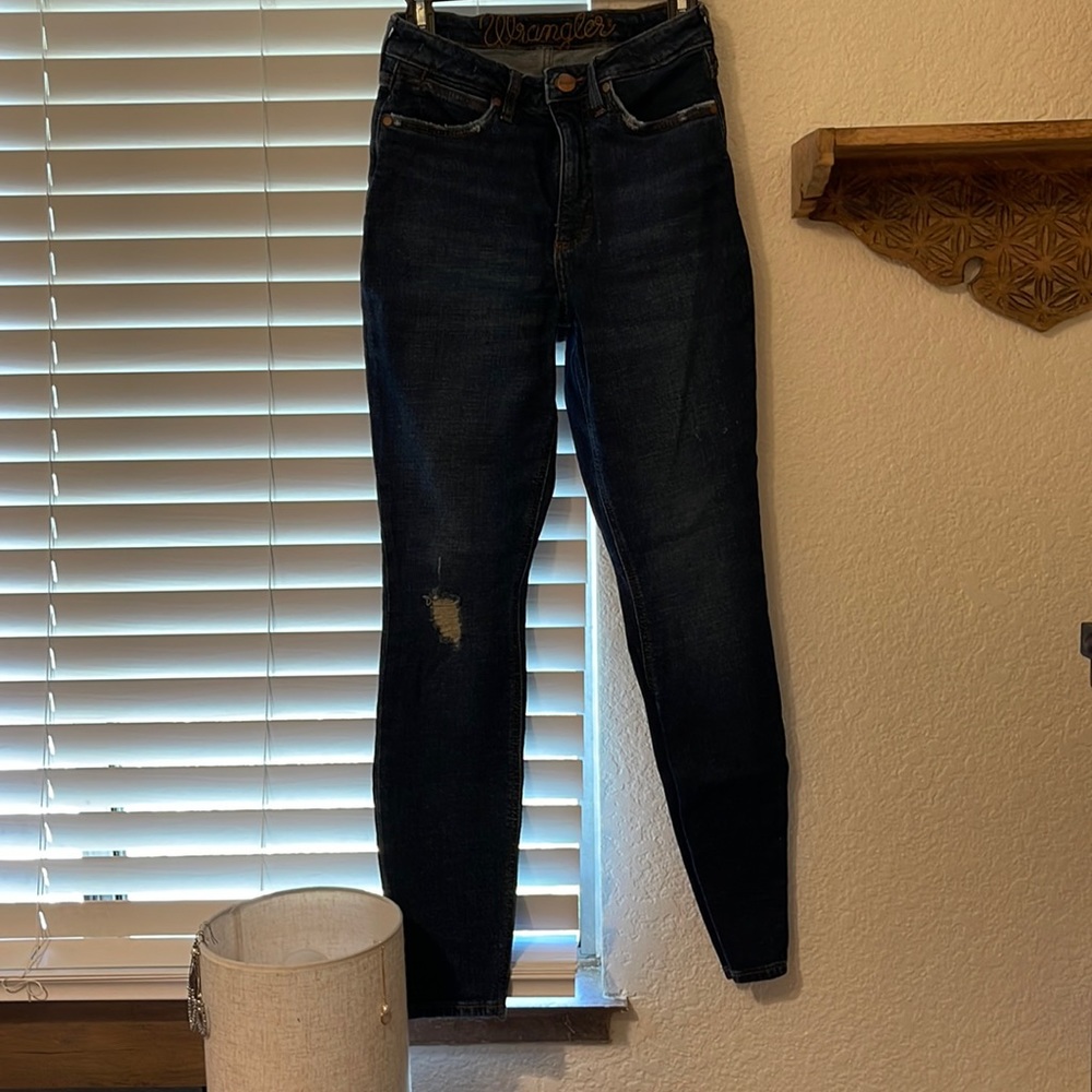 High Rise Wrangler Skinny Jeans